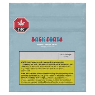 Back Forty - Rocket Berry Kush - 0.95g - 510 Thread Cartridges
