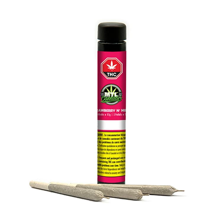 Strawberry N' Mintz Pre-Roll 3-pack | 1.5g
