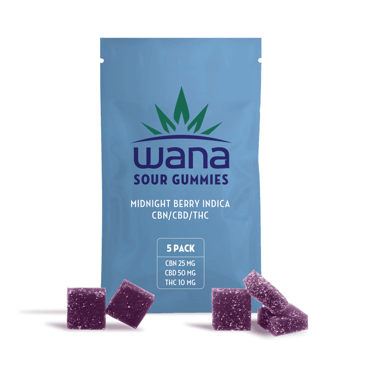 Sour CBN Midnight Berry Gummies 5-pack