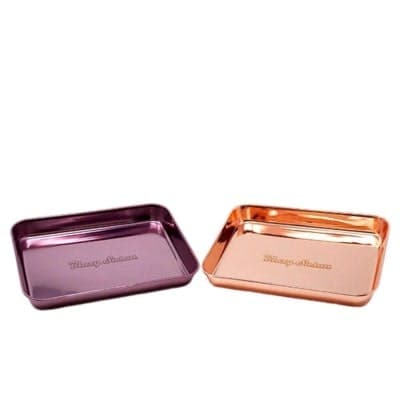 Blazy Susan Stainless Steel Rolling Tray - Rose Gold