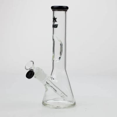 10.5" Nice Glass Elbow Ice Pinch Beaker Bong - Assorted Colours