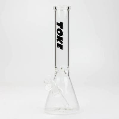 TOKE - 12" Glass beaker water bong - Assorted colors