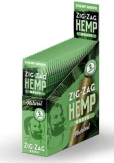 ZIG-ZAG HEMP WRAPS 2PK - NATURAL