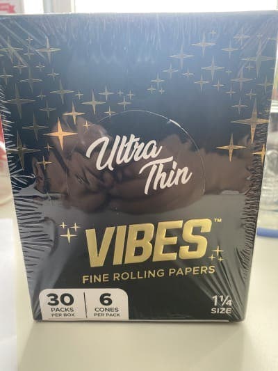 Vibes Ultra Thin 1 1/4 Cones (Black)