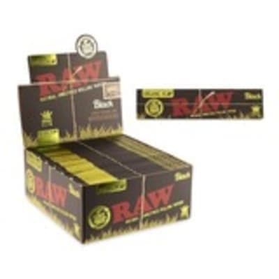 Raw - Black Organic Hemp King Slim Rolling Paper