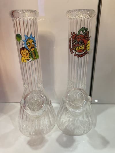 10" Perrera Glass Bong - Assorted graphics