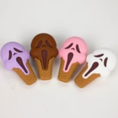 Skull Ice Cream Silicone Hand Pipe