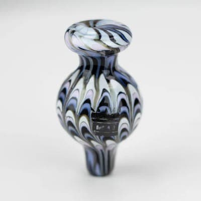 Castle Glassworks | Bubble Cap - Swirly - Blue