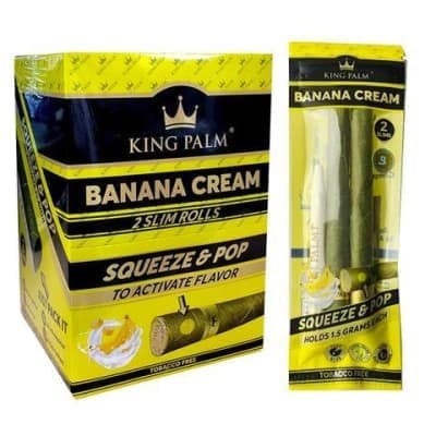 King Palm 2 Slim Rolls Banana Cream