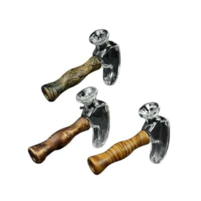 4" Formica Glass Hand Pipe - Hammer