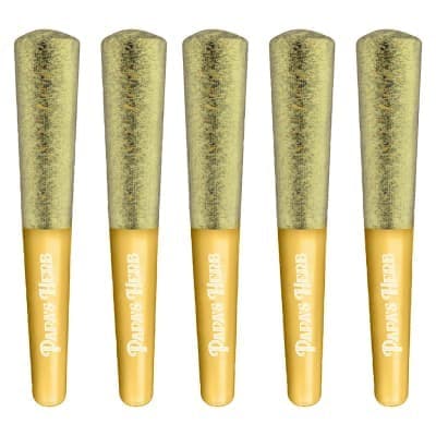 Papa's Herb - Hybrid Blueberry Zlshie Infused Pre-Roll - 5x0.5g - Distillates