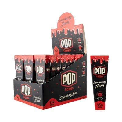 Pop Cone - 1 1/4 Pre-Rolled Cones - Strawberry Jam