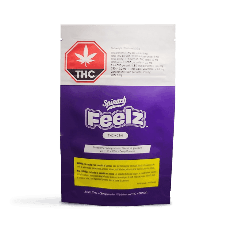Feelz Deep Dreamz Gummies 2:1 THC:CBN 2-pack