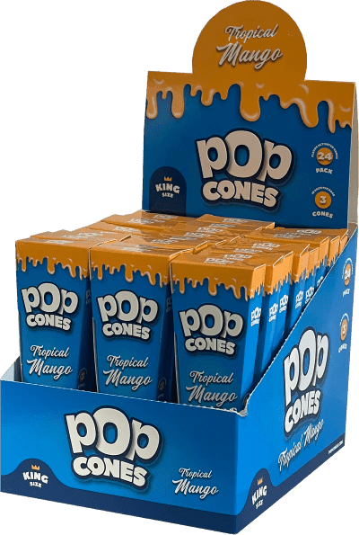 Pop Cones - King Size Pre-Rolled Cones - Mango