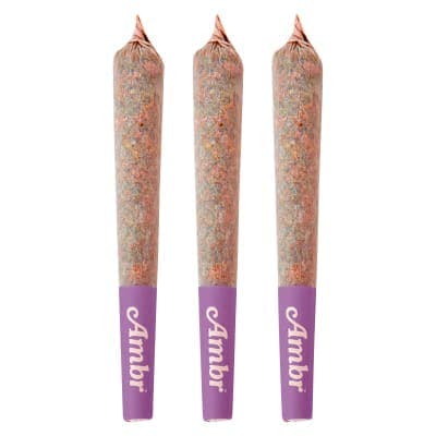 Ambr - Grape Pluto Distillate Infused Pre-Roll Pack - 3x0.5g - Distillates