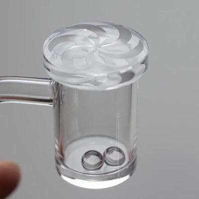 O RUKIOO | 14mm Male 90 degree quartz banger with bead