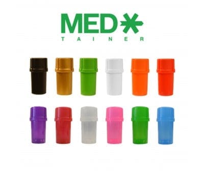 Medtainer 3pc Grinder and Smell Proof Jar - Assorted Colors