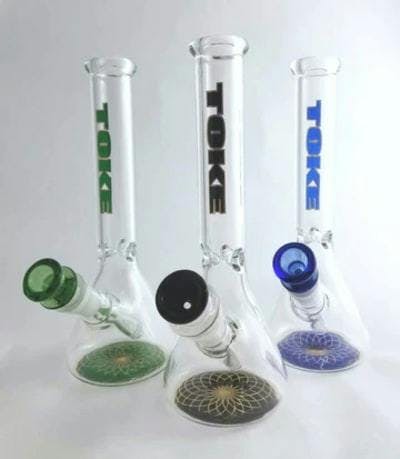 TOKE 10" Small Bong - Assorted Colours