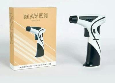 WHITE - MAVEN SPACE WINDPROOF TORCH LIGHTERS