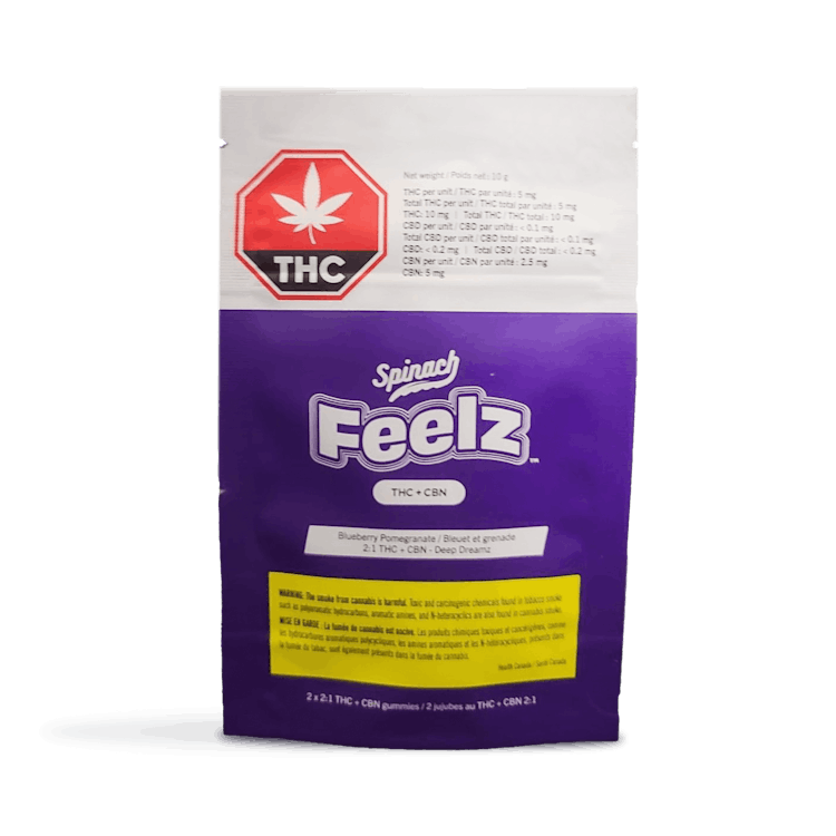 Feelz Deep Dreamz Gummies 2:1 THC:CBN 2-pack