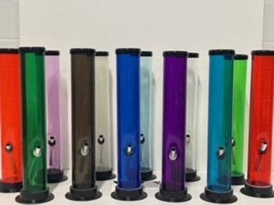 Acrylic Straight Shooter Bong - Assorted Colours